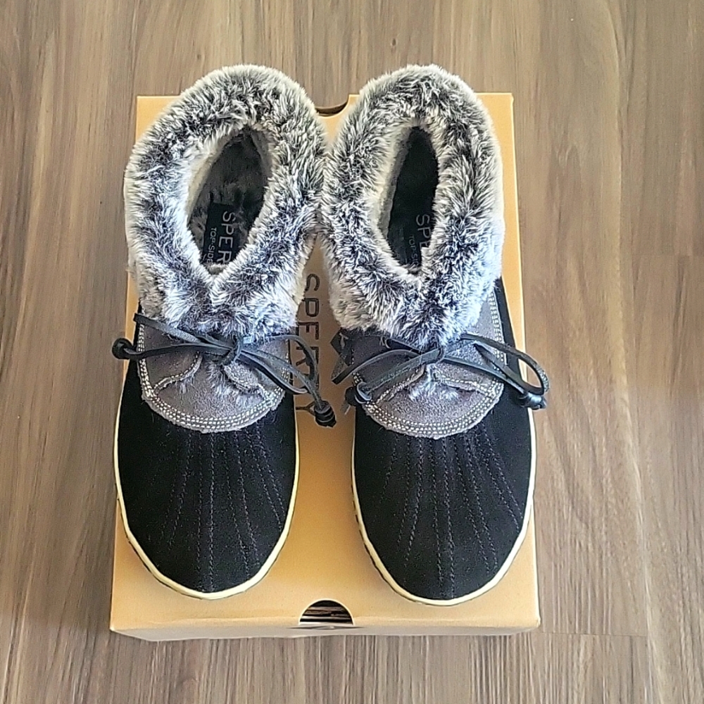 NWT Sperry Women's Pile-Lined Duck Slipper - Cecily Bootie